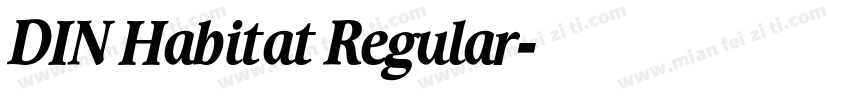 DIN Habitat Regular字体转换